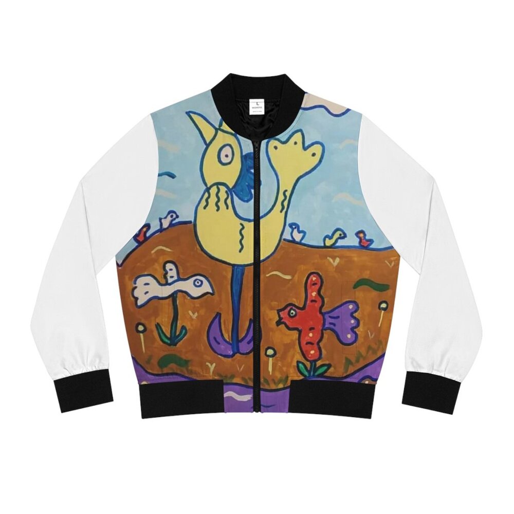 Charlie Dingler "Birds on the River" Women's Bomber Jacket